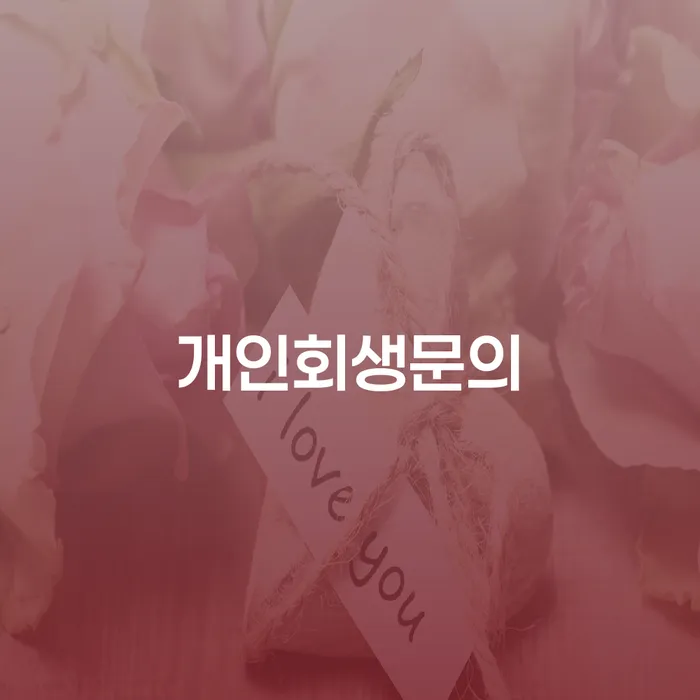 군산시 빚갚는법 개인회생 처리방법 해결하기