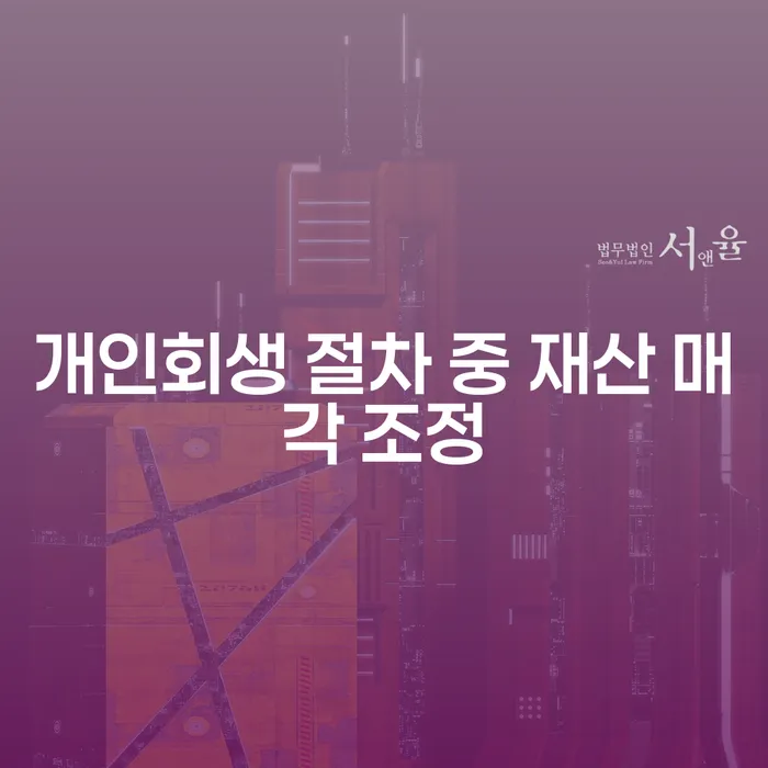 개인회생 절차 중 재산 매각 조정, 어떻게 하면 될까요?